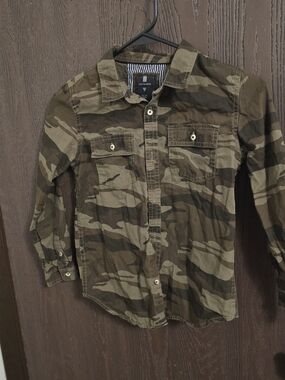 Cactus‎ Boys Green/Brown Camouflage Shirt